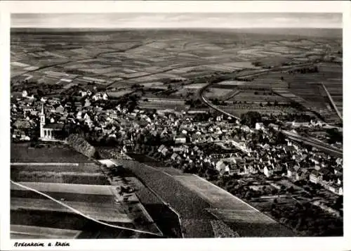 Ak Bodenheim in Rheinhessen, Fliegeraufnahme