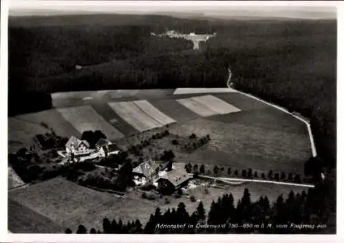 Ak Oedenwald Ödenwald Loßburg im Schwarzwald, Fliegeraufnahme Adrionshof