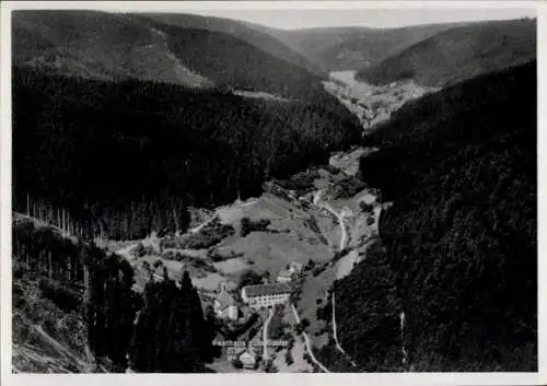 Ak Wittichen Schenkenzell im Schwarzwald, Fliegeraufnahme, Kloster