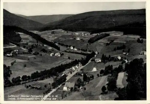 Ak Obertal Baiersbronn im Schwarzwald, Fliegeraufnahme, Tannenfels