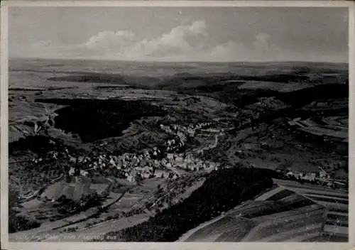 Ak Sulz am Eck Wildberg im Schwarzwald, Fliegeraufnahme