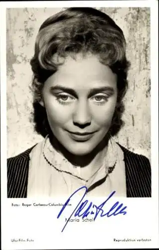 Ak Schauspielerin Maria Schell, Portrait, UFA Film