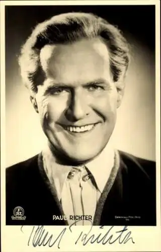 Ak Schauspieler Paul Richter, Portrait, Autogramm