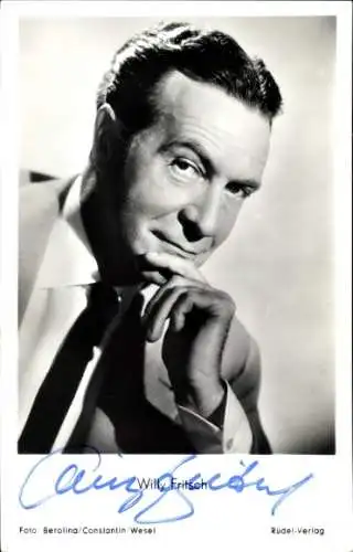 Ak Schauspieler Willy Fritsch, Portrait, Autogramm