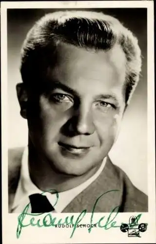Ak Schauspieler Rudolf Schock, Portrait, Sänger, Autogramm
