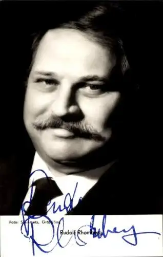 Ak Schauspieler Rudolf Rhomberg, Portrait, Autogramm