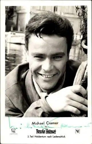 Ak Schauspieler Michael Cramer, Portrait, Autogramm, Parole Heimat