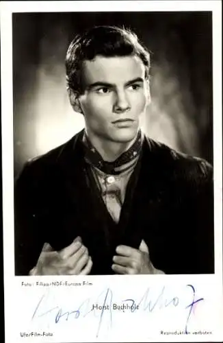 Ak Schauspieler Horst Buchholz, Portrait, Autogramm