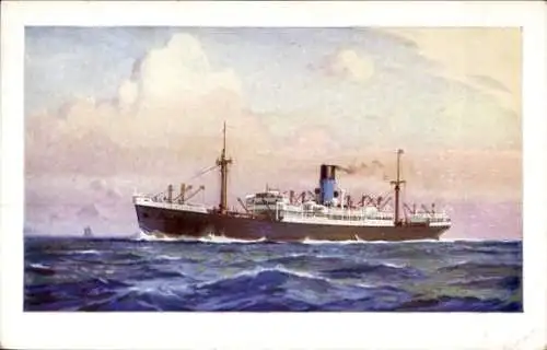 Künstler Ak Dampfer Oceaan, Nederlandsche Stoomvaart