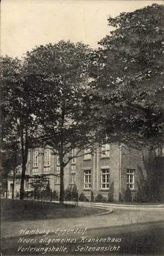 Ak Hamburg Nord Eppendorf, Neues allgemeines Krankenhaus, Vorlesungshalle, Seitenansicht
