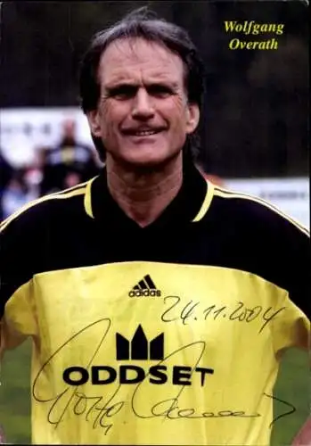 Autogrammkarte Fußballer Wolfgang Overath, 1. FC Köln, Autogramm