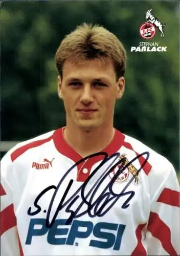 Autogrammkarte Fußballer Stephan Paßlack, 1. FC Köln, Autogramm