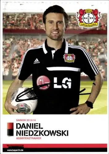 Autogrammkarte Fußballer Daniel Niedzkowski, Bayer Leverkusen, Autogramm