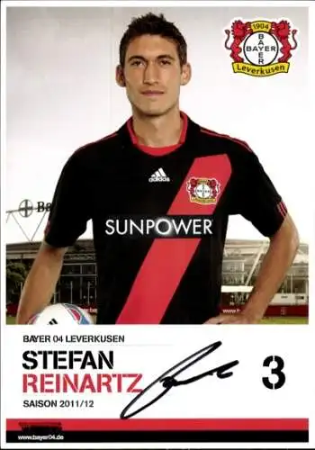 Autogrammkarte Fußballer Stefan Reinartz, Bayer Leverkusen, Autogramm