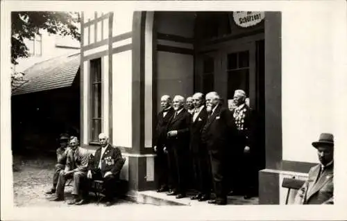 Foto Ak Hamburg, Schützenverein HH, Bürgermeister Dr. Schröder, Senator John von Berenberg-Gossler