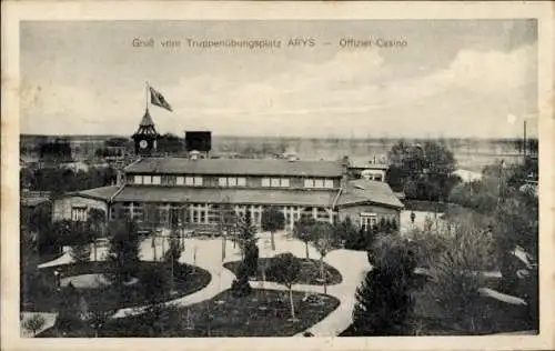 Ak Orzysz Arys Ostpreußen, Truppenübungsplatz, Offizier-Casino