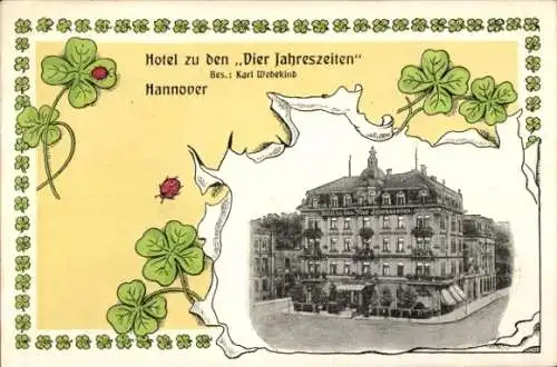 Passepartout Ak Hannover in Niedersachsen, Hotel zu den Vier Jahreszeiten