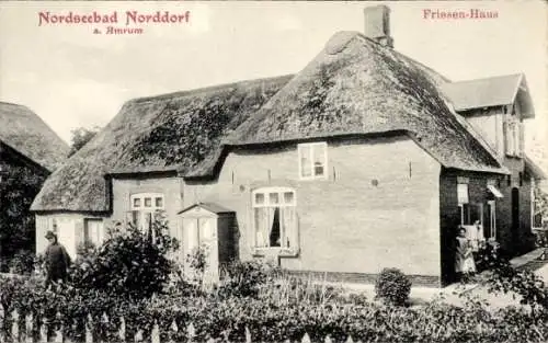Ak Norddorf auf Amrum Nordfriesland, Friesenhaus