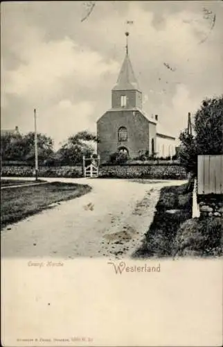 Ak Westerland auf Sylt, Evangelische Kirche