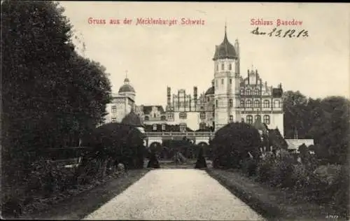 Ak Basedow in Mecklenburg, Schloss