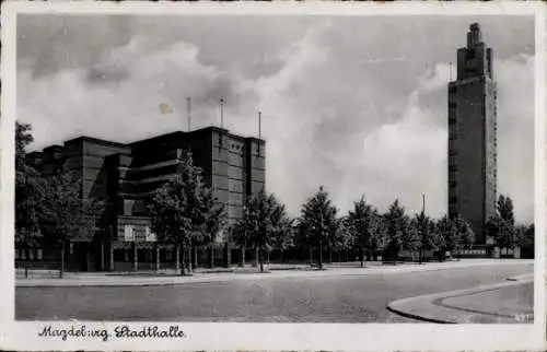 Ak Magdeburg an der Elbe, Magdeburg. Stadthalle.