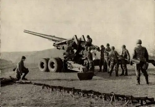 Ak Deutsche Bundeswehr, 203 mm Haubitze