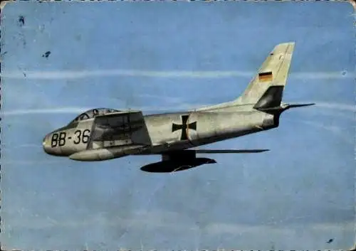 Ak Deutsche Bundeswehr, Jagdflugzeug Canadair BB-36