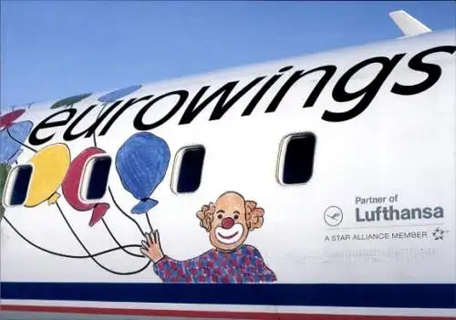 Ak Flugzeug CRJ Henriette, Eurowings