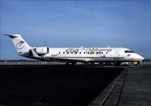 Ak Passagierflugzeug Eurowings, CRJ Henriette