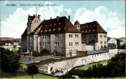Ak Zwickau in Sachsen, Schloss Osterstein, Königliche Landesanstalt