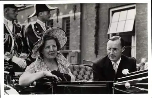Ak Groningen, Königin Juliana, Prinz Bernhard, Besuch 20. Juni 1950
