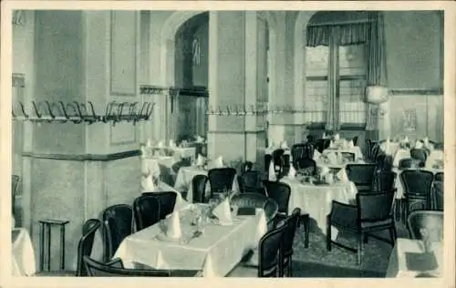 Ak Berlin Charlottenburg, Weinstuben Kempinski, Grauer Saal, elegante Räume, Tischdecken, Stühle