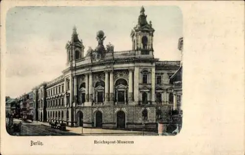 Ak Berlin Charlottenburg, Reichspost-Museum, historische Architektur, Postkarte