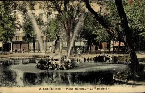 CPA Saint-Étienne Loire, Place Marengo, La Daphné