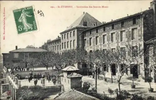 Ak Saint Étienne Loire, Institution des Sourds Muets
