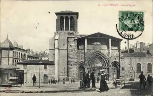 Ak Saint Étienne Loire, Grand'Eglise