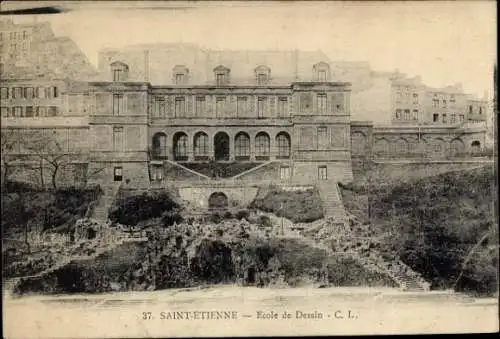 Ak Saint Étienne Loire, Ecole de Dessin