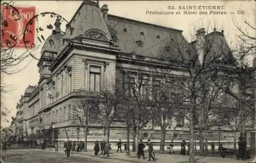 Ak Saint Étienne Loire, Prefecture, Hotel des Postes