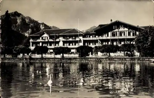 Ak Bönigen Kt. Bern, Hotel Seiler am Brienzersee