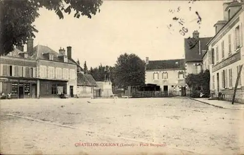CPA Châtillon Coligny Loiret, Place Becquerel