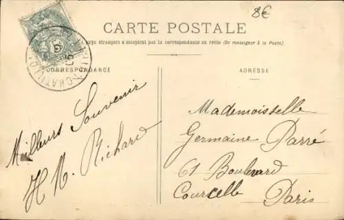 CPA Châtillon Coligny Loiret, Place Becquerel