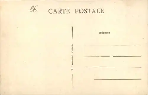 CPA Châtillon Coligny Loiret, Place de la Mairie, La Poste