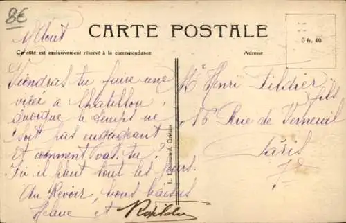 CPA Châtillon Coligny Loiret, Place de la Mairie