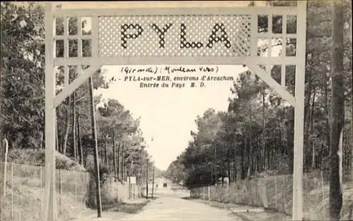 Ak Pyla sur Mer Gironde, Entree du Pays