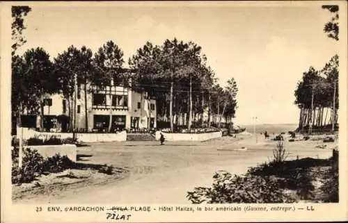 Ak Arcachon Pilat Plage Gironde, Hotel Haitza, Bar americain