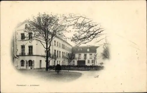 Ak Toulouse Haute Garonne, Älteres Gebäude, Bäume, Garten, Schwarz-Weiß-Foto, Prunelet-Externat