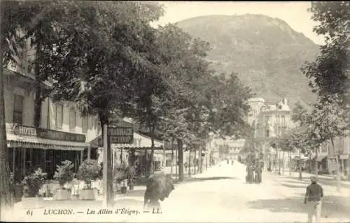 Ak Luchon Haute Garonne, Les Allees d'Etigny
