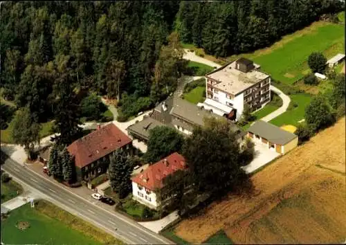 Ak Silberbach Selb im Fichtelgebirge Oberfranken, Luftbild von Haus Silberbach