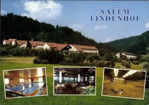 Ak Salem im Bodenseekreis Baden, Hotelgebäude, Schwimmbad, Restaurant, Reithalle