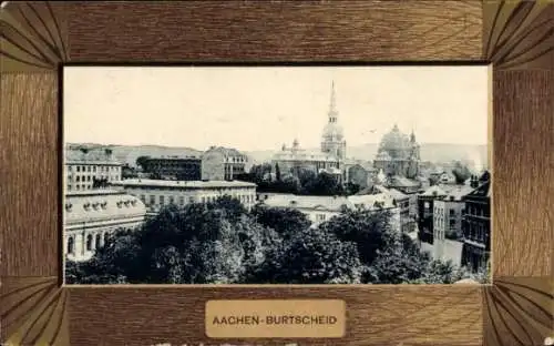 Passepartout Ak Burtscheid Aachen Nordrhein Westfalen, Stadtansicht